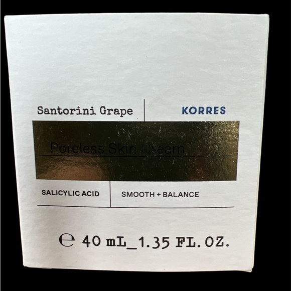 Korres poreless skin cream. New in box. 40 ml. - Picture 1 of 2